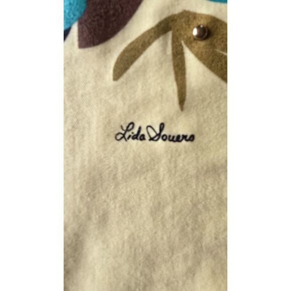 Vintage Lida Soeurs Top One Size Southwest Embellished Graphic Wearable Art - Picture 3 of 13